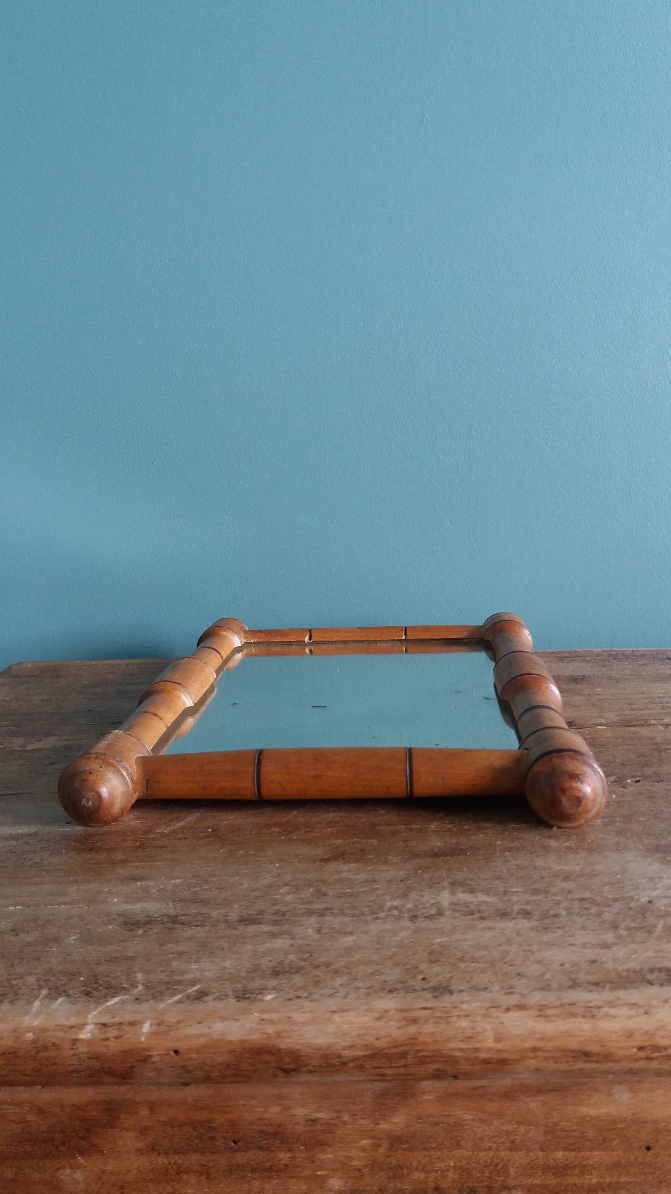 Wooden framed mirrors