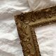Old frame in gilded wood with stucco decoration circa 1900