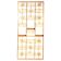 Rattan and Bamboo Room Divider with Sunbrust Accents, Czechoslovakia, 1960´s