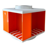 Cassette carousel "scona variant", vintage cassette cube orange