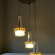Suspension space age 3 lights Raak Amsterdam 70s