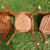 6 sanded bistro chairs