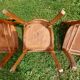 6 sanded bistro chairs