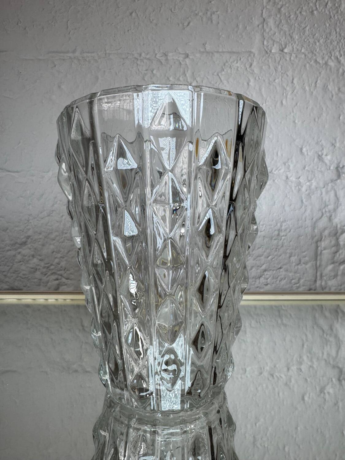 Vase verre de cristal vintage