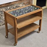 Guillerme and Chambron serving trolley with Danikowski ceramics