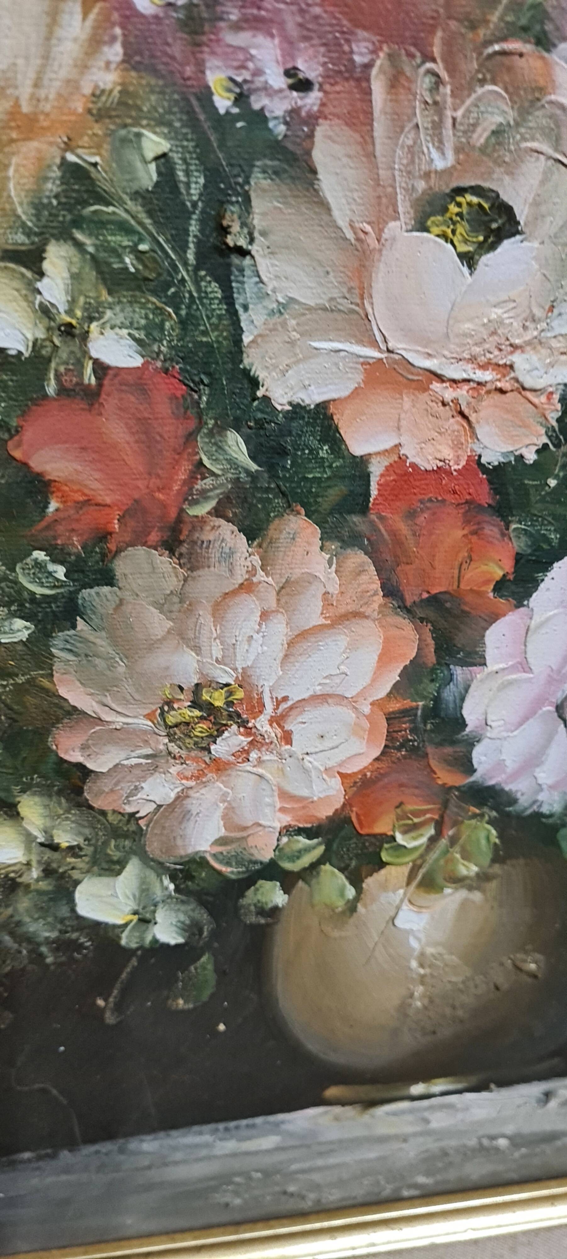 Framed and signed painting by Edmon Sanders