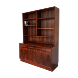 Vintage Scandinavian library in Rio rosewood