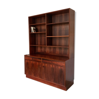 Vintage Scandinavian library in Rio rosewood