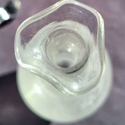 19th century muslin glass carafe