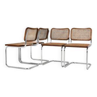 Chaises de salle à manger Style B32 par Marcel Breuer, Lot de 4
