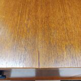 Sideboard with compass legs and leather by Malora 1955