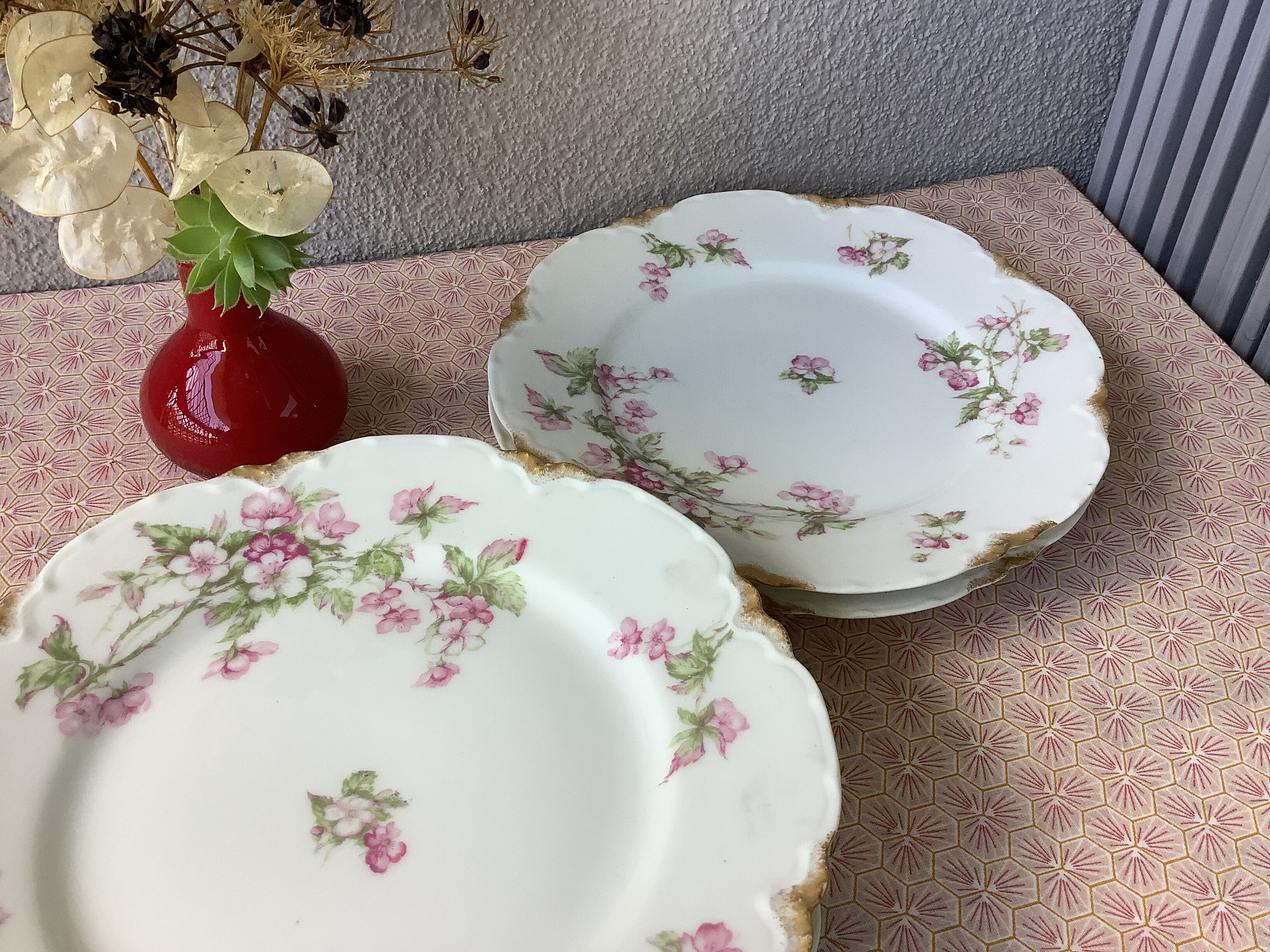 Plates Haviland Limoges 1900 - floral decoration liberty