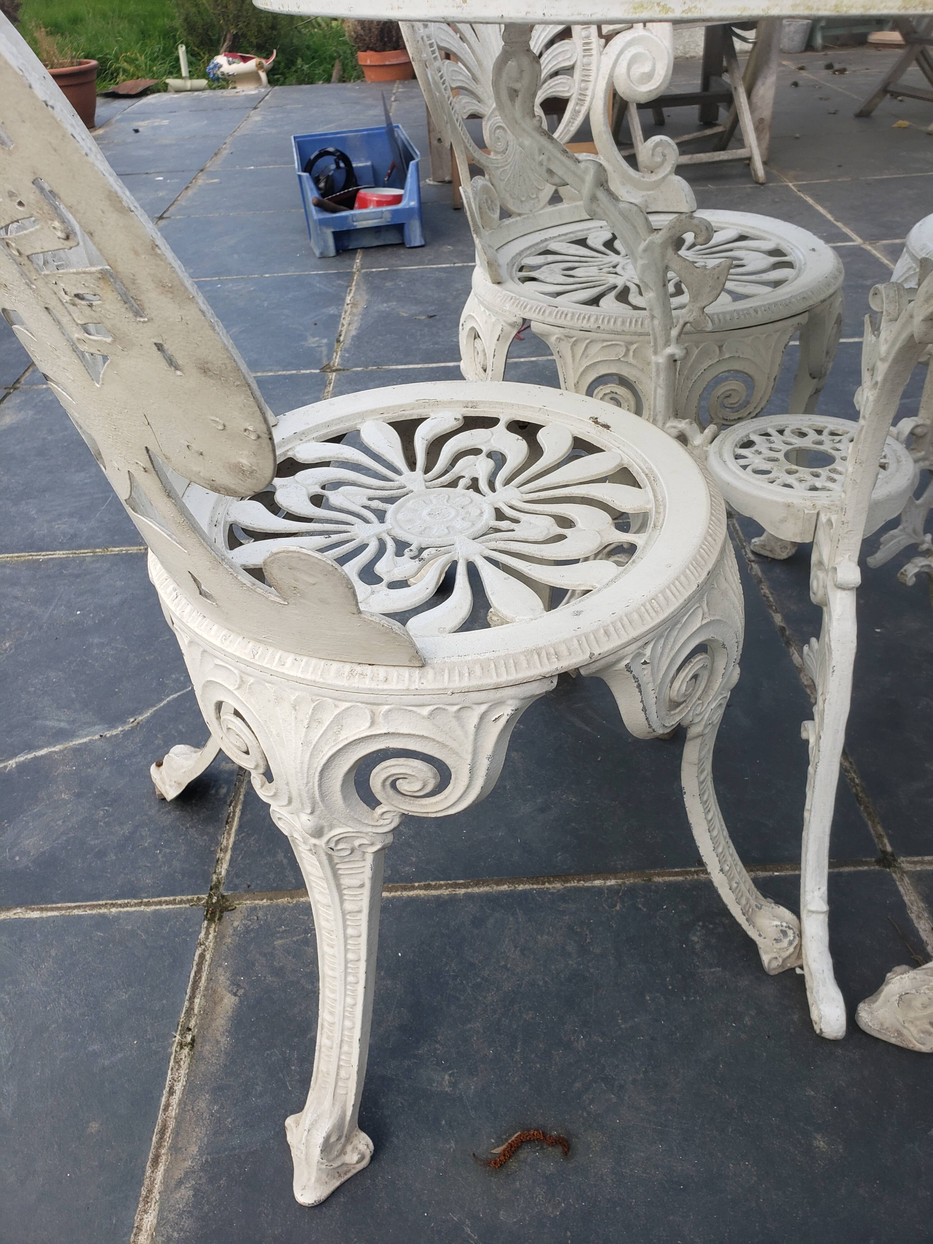 Antique garden furniture