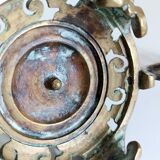 "Cave rat" brass candlestick