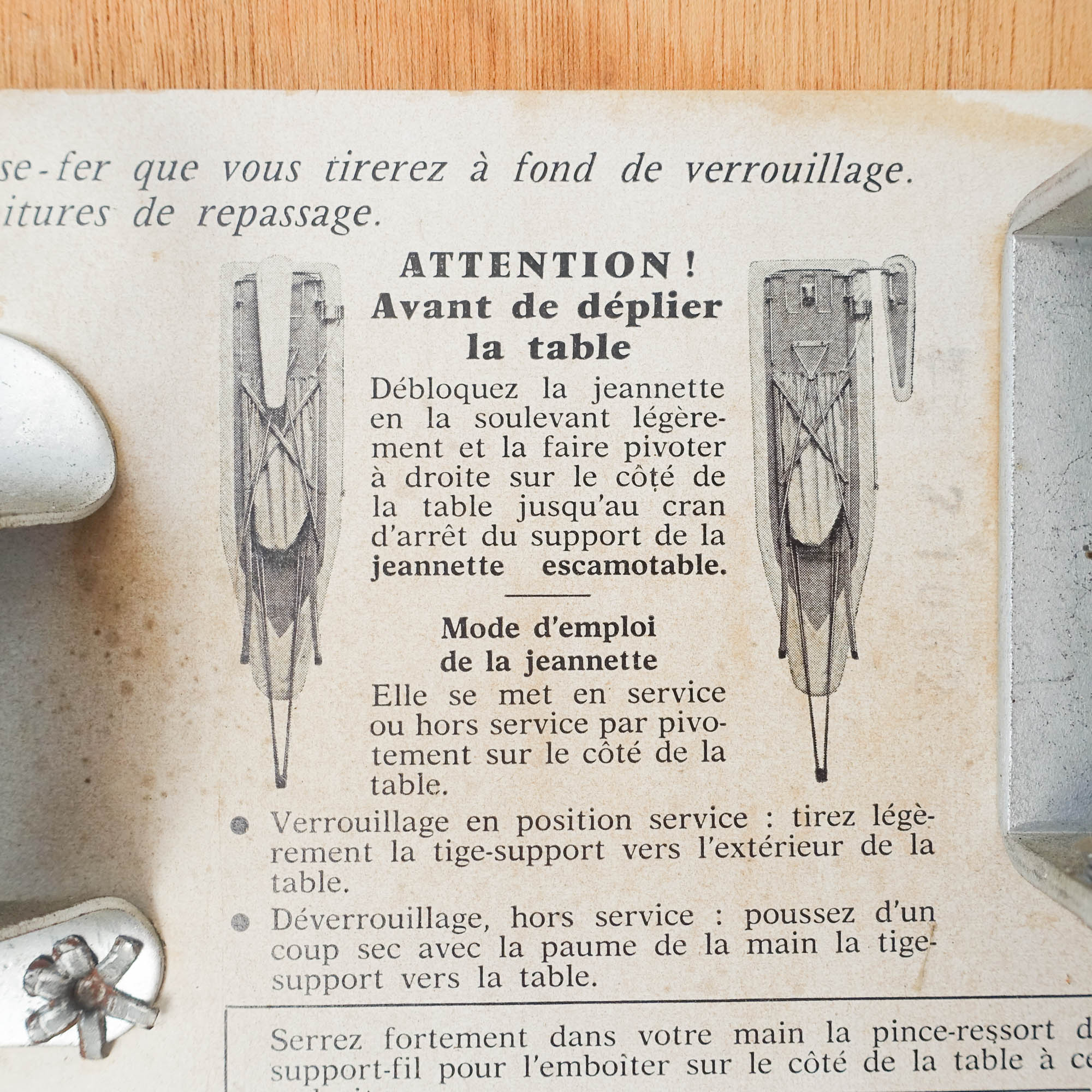 "Libellule" ironing board from Normafix, 1950's