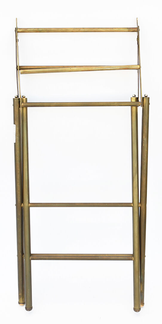 Brass luggage rack