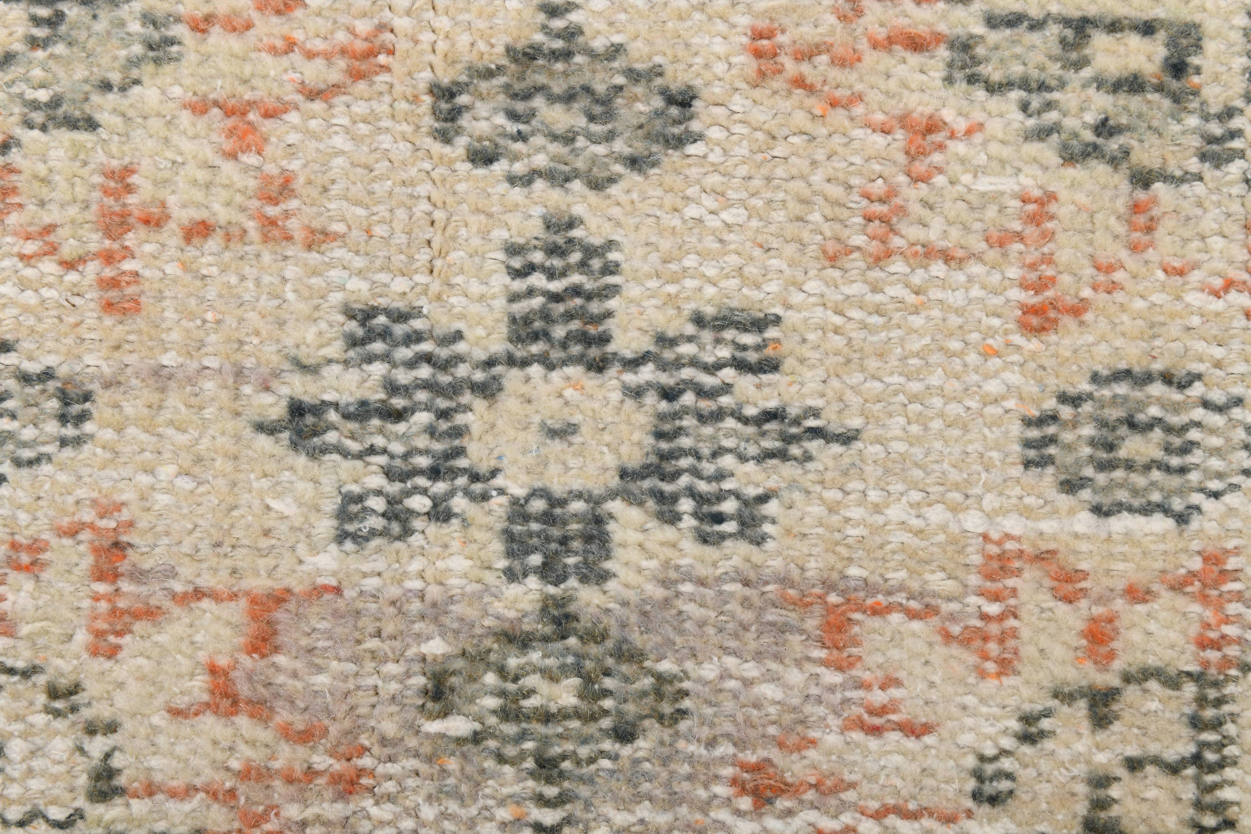 3x9 Cream Brown Persian Runner Rug, 88x272Cm