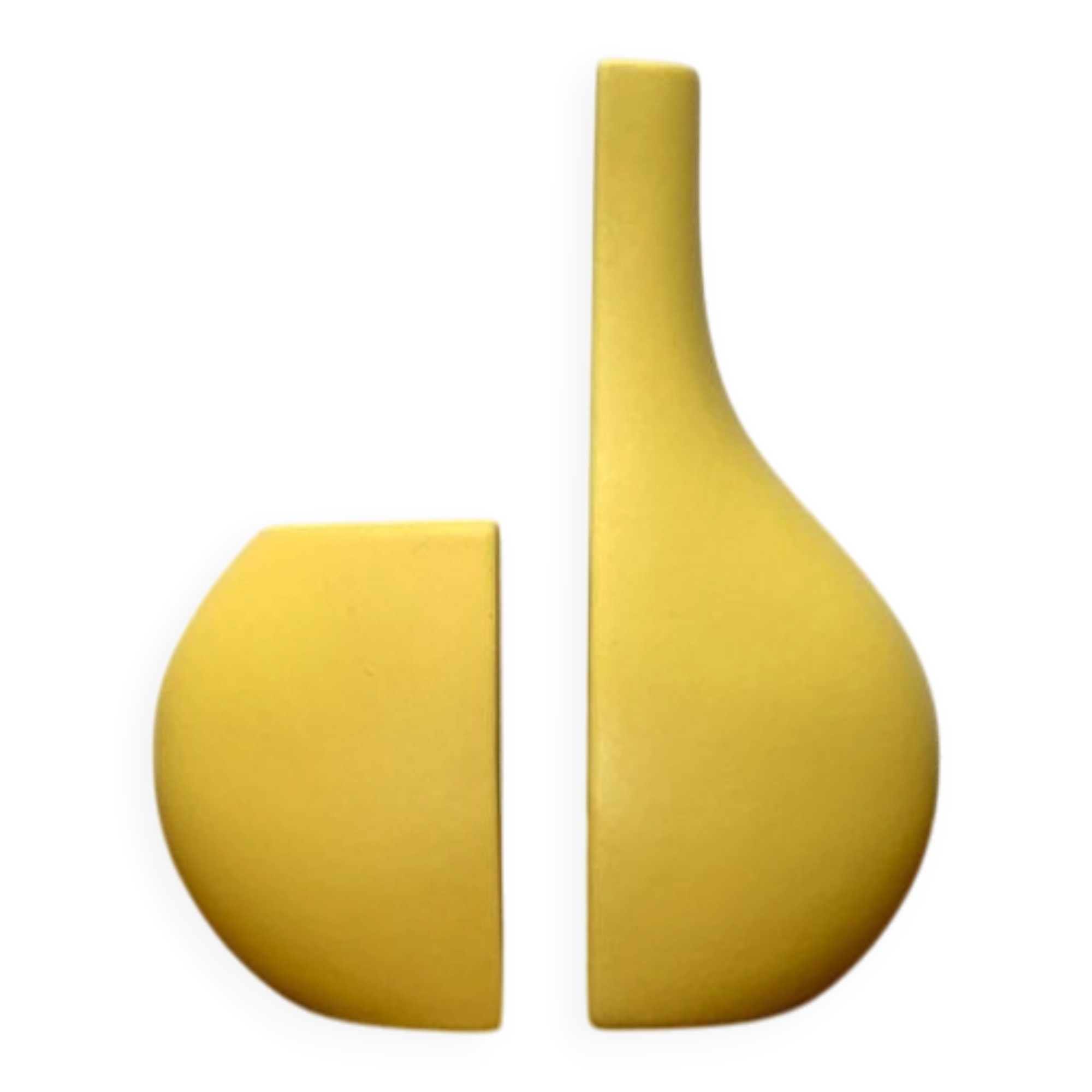 Set of 2 minimalist postmodern Italian vases by Bel Mondo, 1980s.