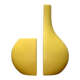 Set of 2 minimalist postmodern Italian vases by Bel Mondo, 1980s.