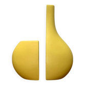 Ensemble de 2 vases minimalistes postmodernes italiens de Bel Mondo, années 1980