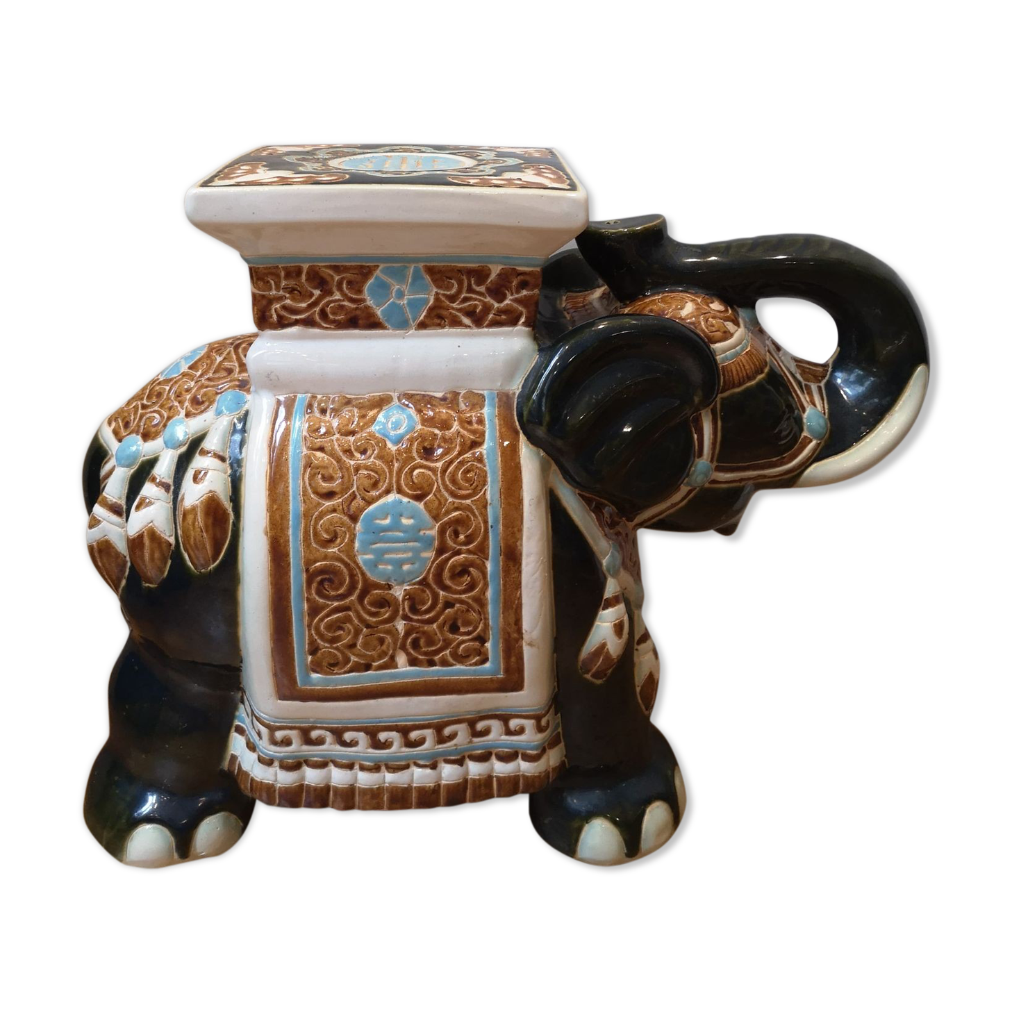 Ceramic elephant plant holder