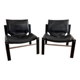 Pair of Safari armchairs by Maurice Burke for Arkana – England, year