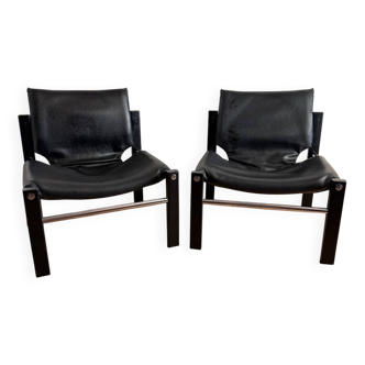 Paire de fauteuils Safari par Maurice Burke pour Arkana – Angleterre, année