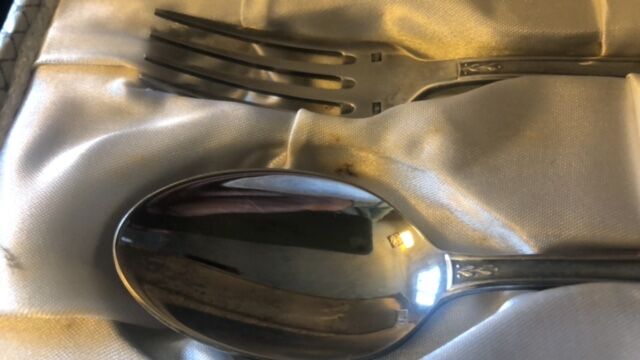 Children's cutlery in sterling silver