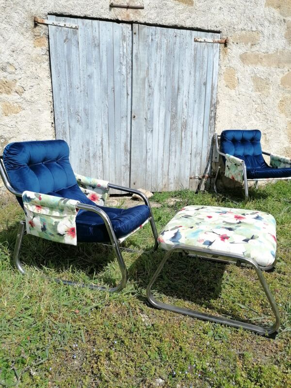 Fauteuil années 70 suspendu