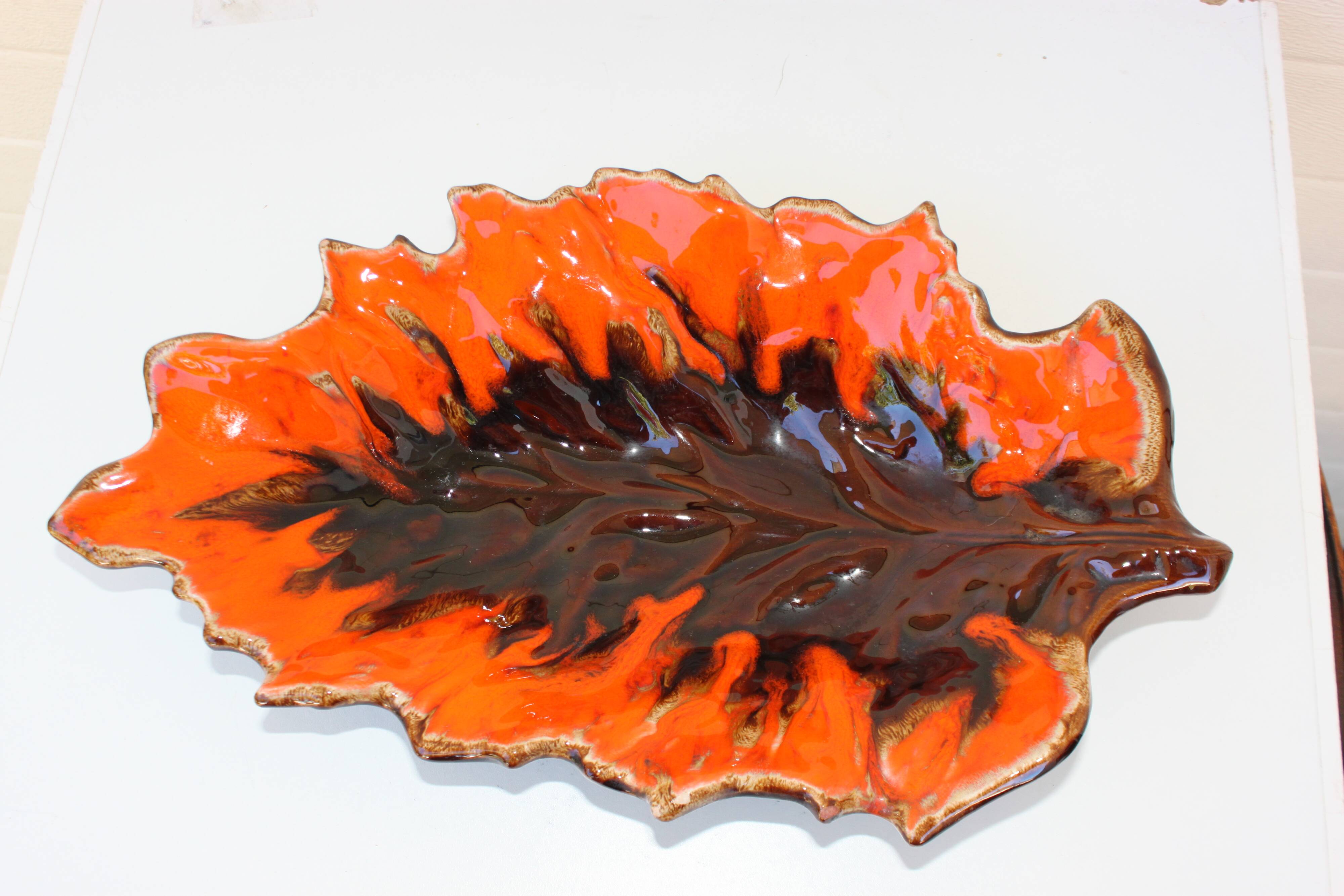 compotier flammé orange
