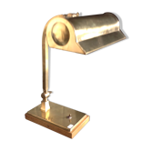 Lampe de bureau ancienne en laiton