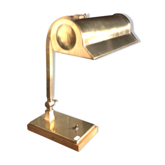 Old brass desk lamp