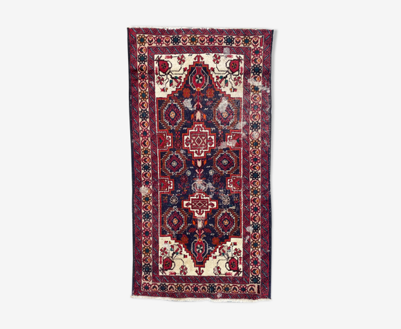 Tapis vintage persan balutch fait main 90x175 cm