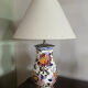 Large Table Lamp - Gien Faience (Peonies Model)