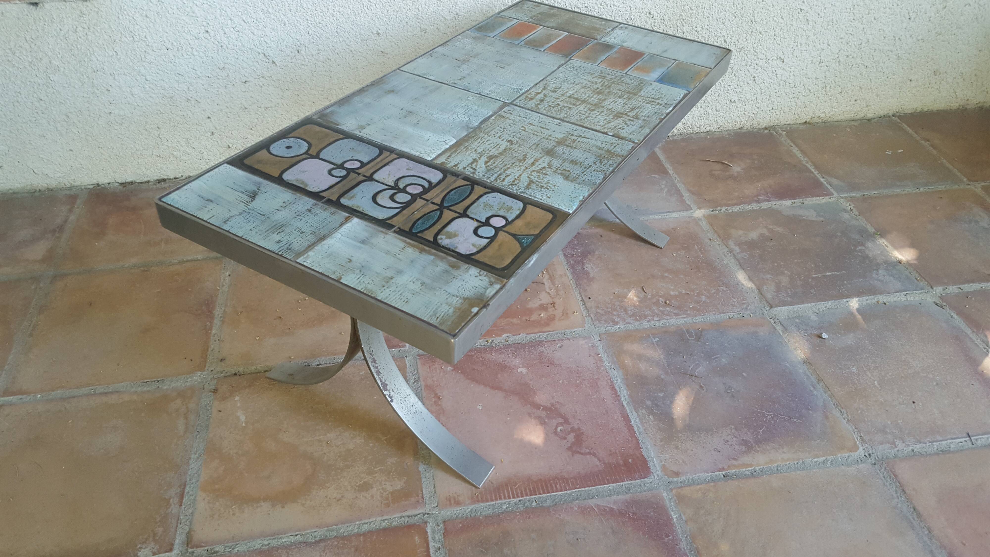 Vintage ceramic coffee table
