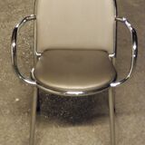 Fauteuil structure chromée
