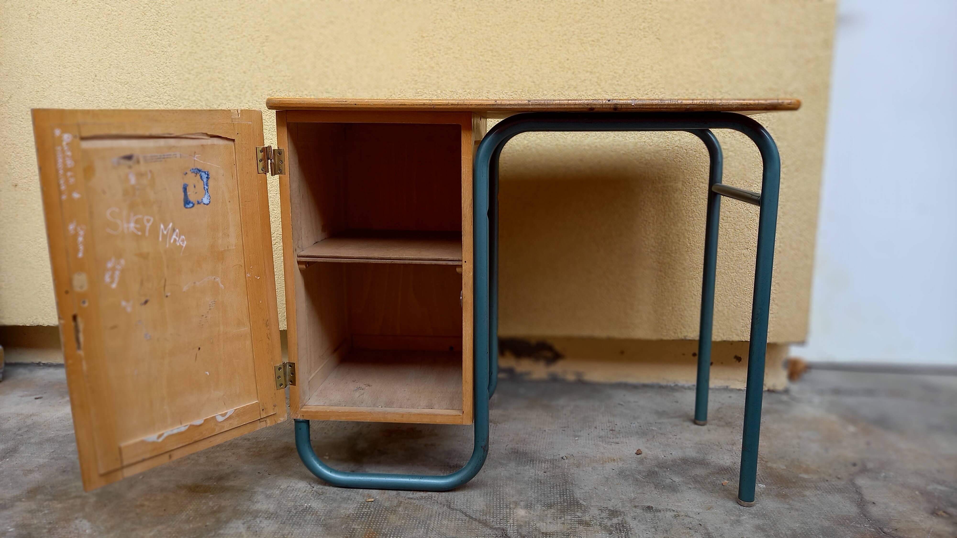 Cabinet and school desk
