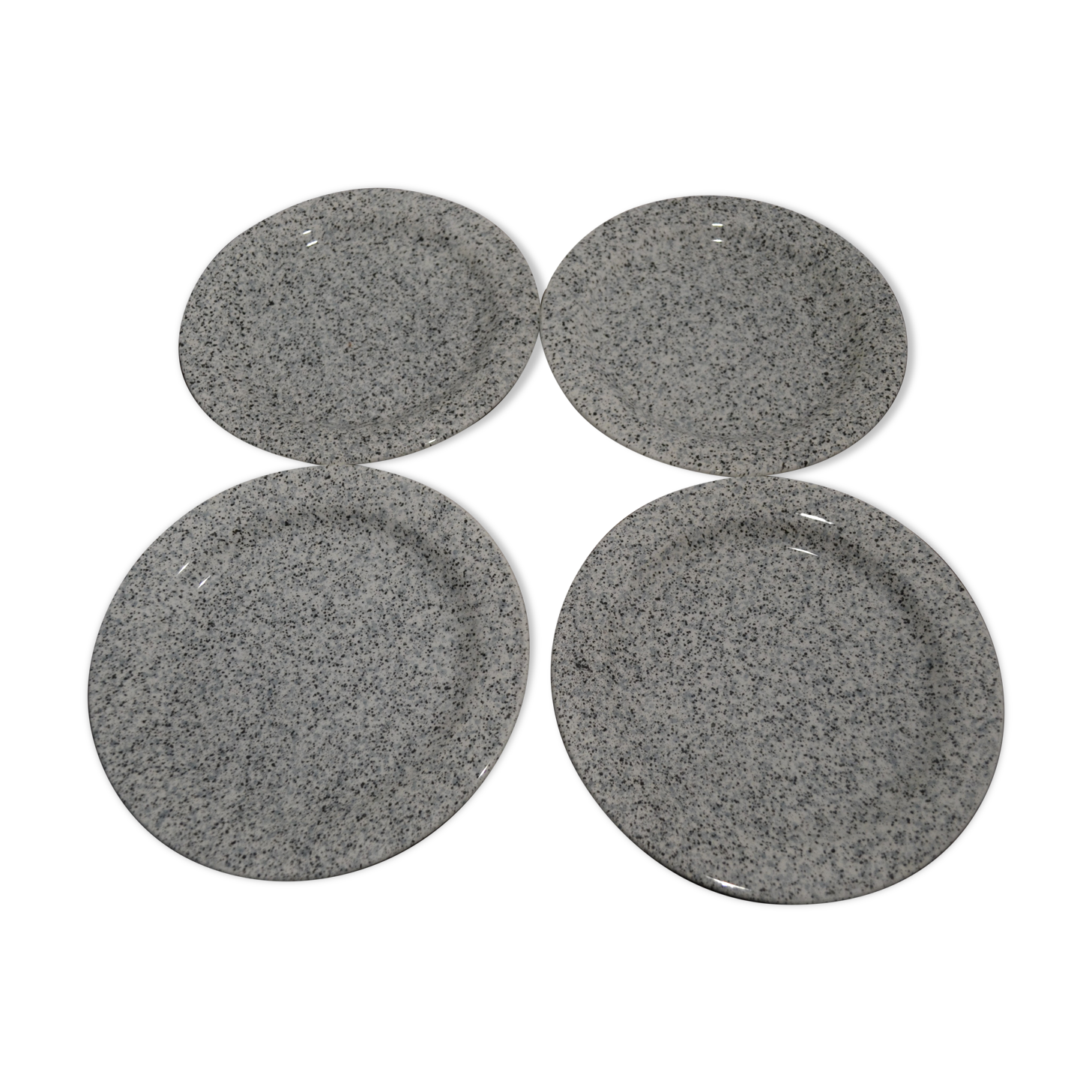 Set of 4 flat plates Quadrifoglio