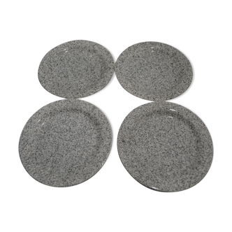 Set of 4 flat plates Quadrifoglio