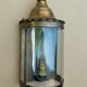 Lantern brass wall lamp
