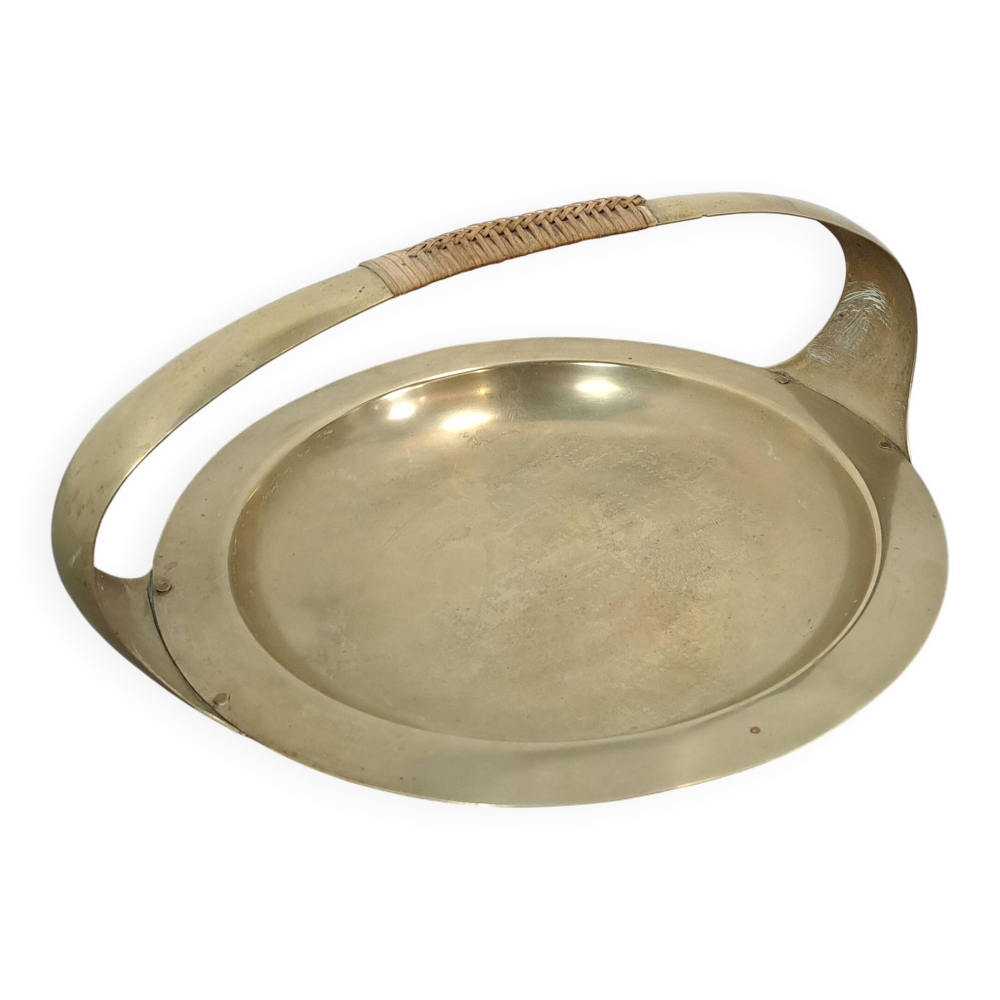 Art Deco jaren 20 messing mand, schaal