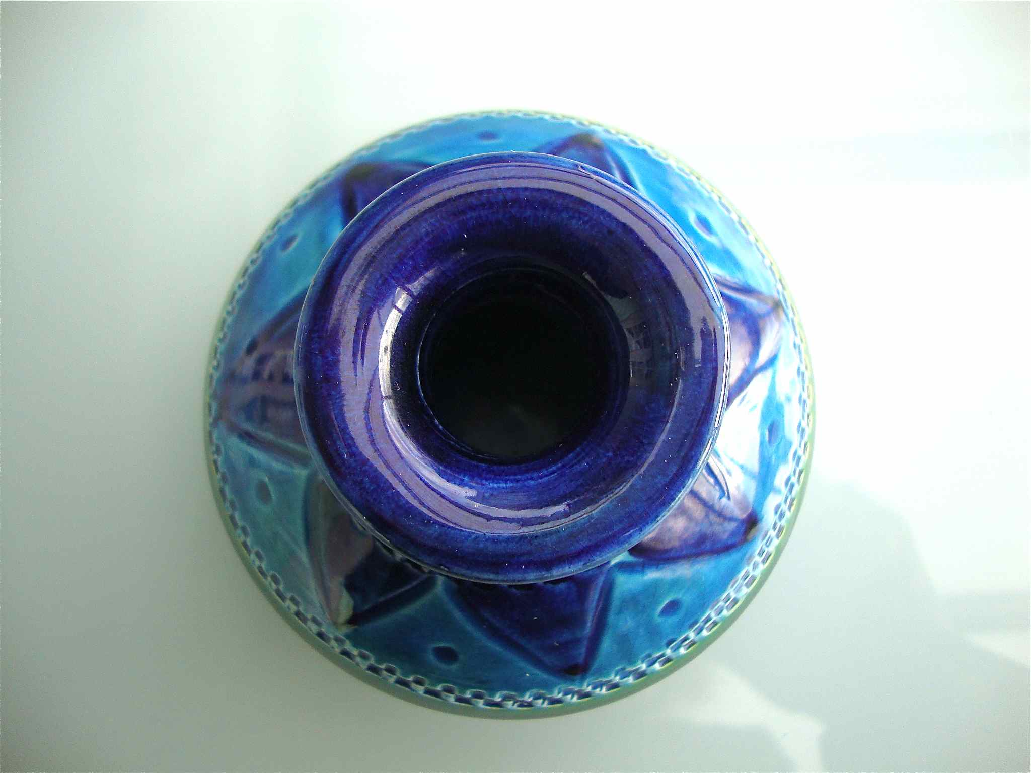Small vase Aldo Londi Bitossi Rimini blu