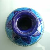 Small vase Aldo Londi Bitossi Rimini blu