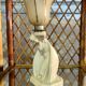 1930 Art Deco Ceramic Lamp Signed Fontinelle