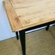 Farm table with tapered feet