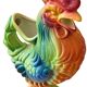 Jug with a rooster in slipware