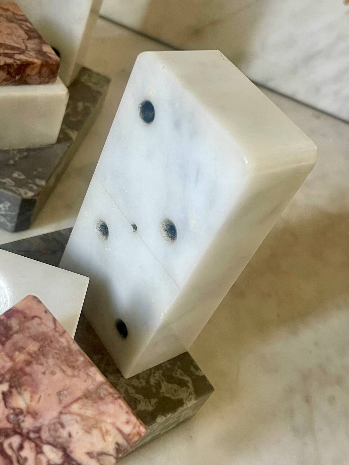 Pair of marble bookends