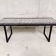 Table basse pieds traîneau vintage années 60