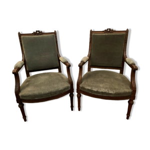 paire de fauteuils de
