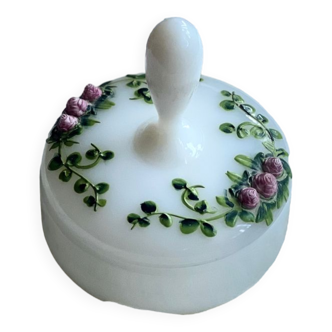 Poudrier en verre opaline Pierre Scheinder